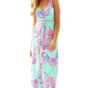 Lilly Pulitzer Maxi Dress,Minty Fresh on the Rocks